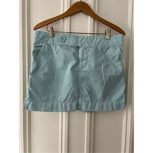 Old Navy light turquoise cotton mini skirt 10